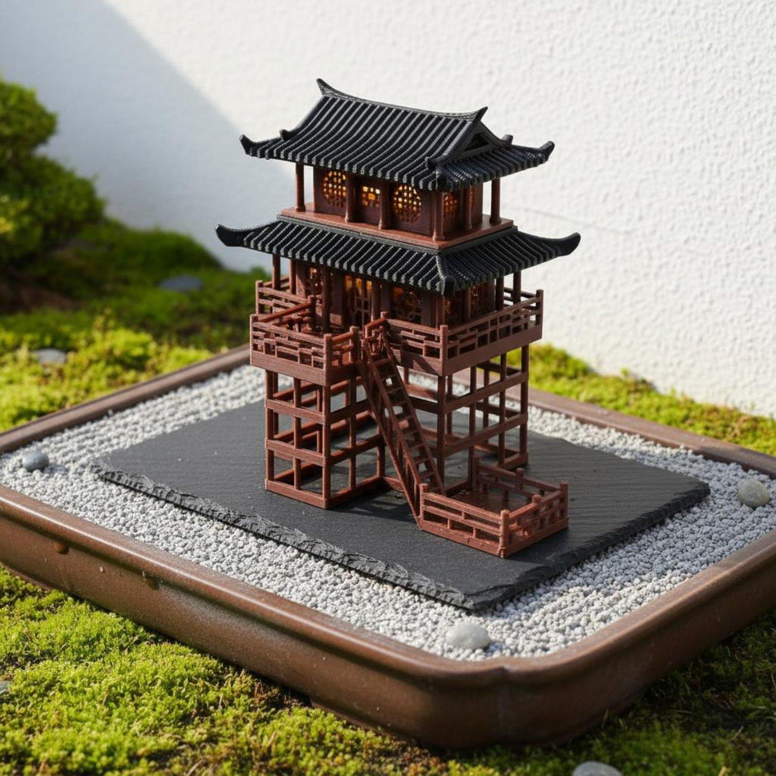 Us Bonsai Garden - Pagoda in Plastica per Bonsai da