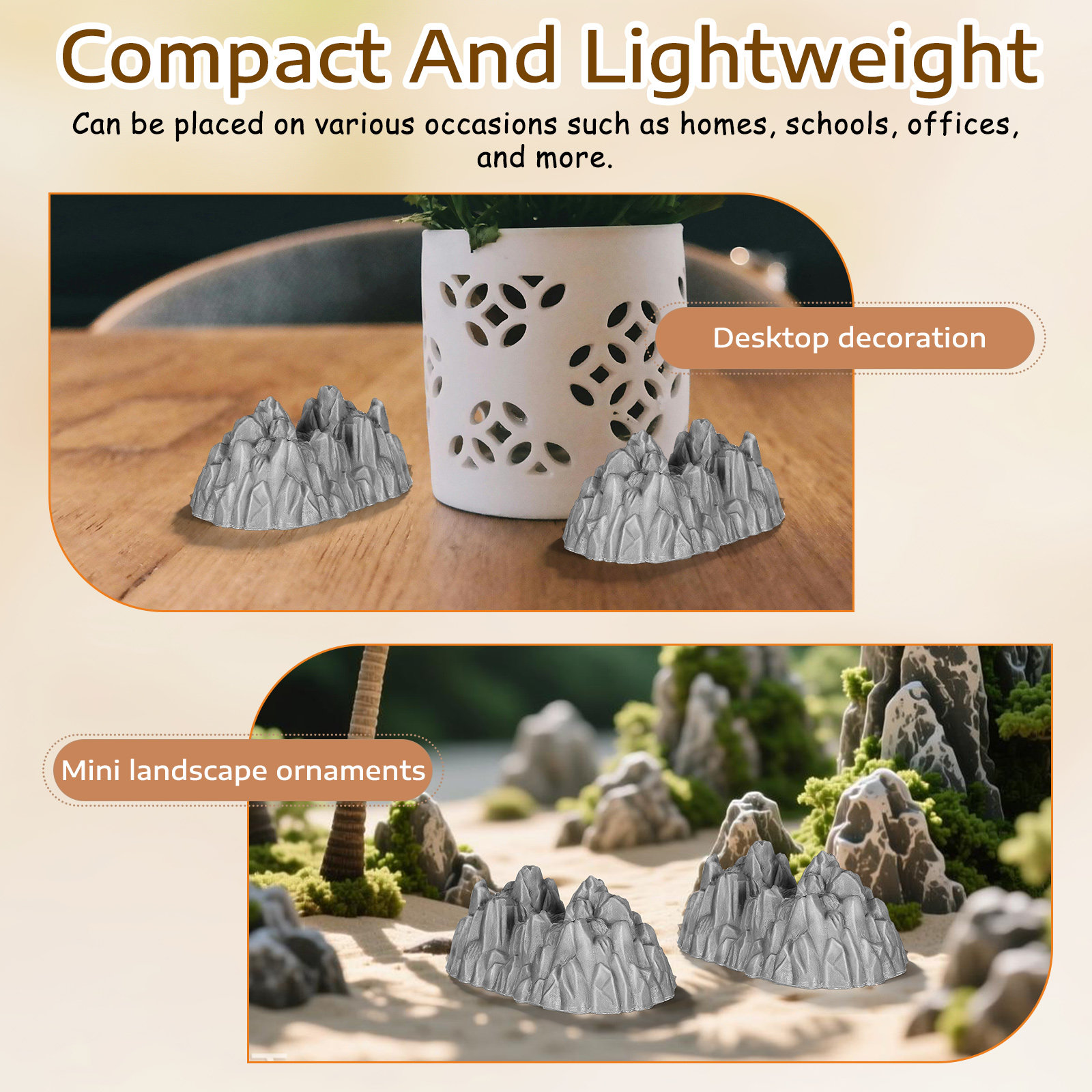20 Pezzi Mini Rocce in Plastic - Bonsai Garden Accessories recensione e prezzo